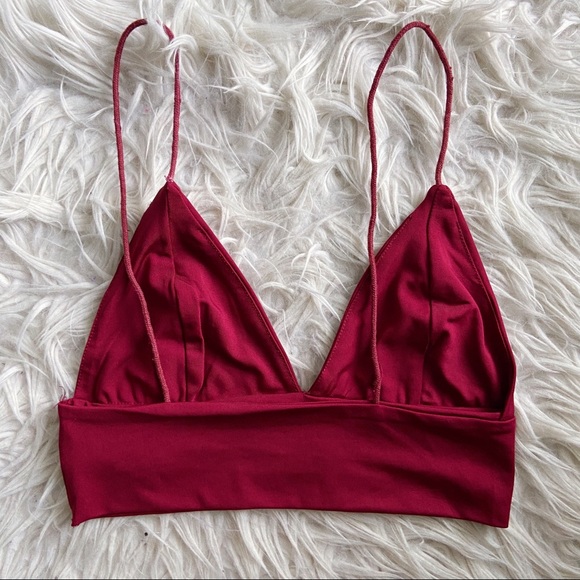 ONLY A FEW LEFT • Erin Maroon Bralette - Picture 6 of 7